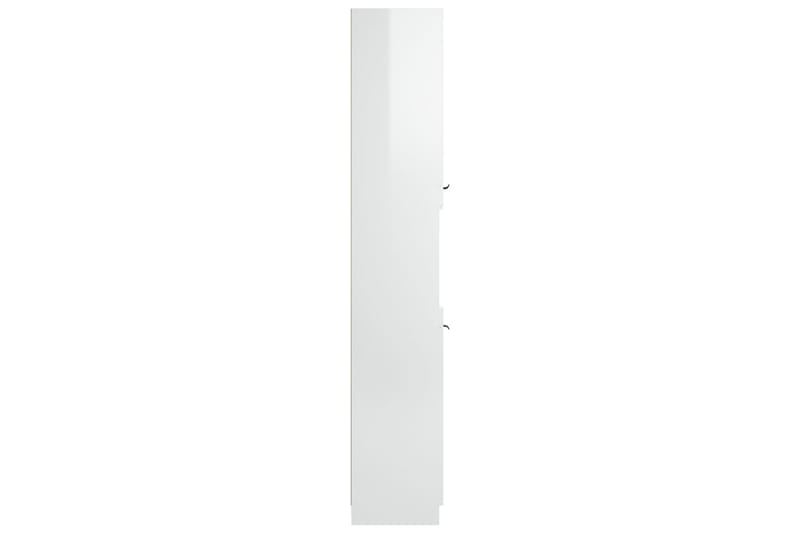 beBasic Baderomsskap høyglans hvit 32x34x188,5 cm konstruert tre - Hvit - Hus & oppussing - Kjøkken & bad - Baderom - Baderomsmøbler & baderomsinnredning - Veggskap & høyskap