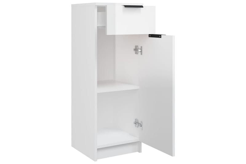 beBasic Baderomsskap høyglans hvit 32x34x90 cm konstruert tre - Hvit - Hus & oppussing - Kjøkken & bad - Baderom - Baderomsmøbler & baderomsinnredning - Baderomsskap