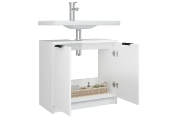 beBasic Baderomsskap høyglans hvit 64,5x33,5x59 cm konstruert tre - Hvit - Hus & oppussing - Kjøkken & bad - Baderom - Baderomsmøbler & baderomsinnredning - Baderomsskap