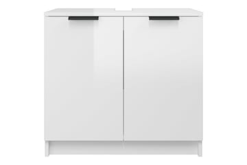 beBasic Baderomsskap høyglans hvit 64,5x33,5x59 cm konstruert tre - Hvit - Hus & oppussing - Kjøkken & bad - Baderom - Baderomsmøbler & baderomsinnredning - Baderomsskap