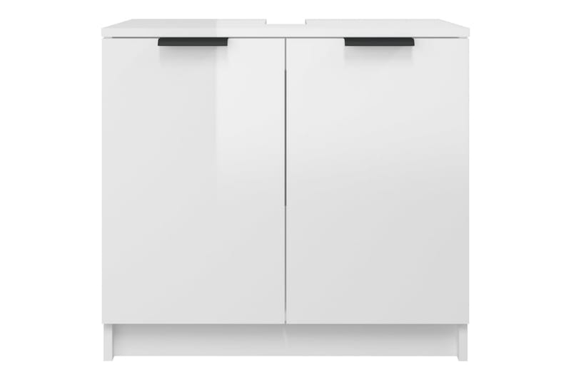 beBasic Baderomsskap høyglans hvit 64,5x33,5x59 cm konstruert tre - Hvit - Hus & oppussing - Kjøkken & bad - Baderom - Baderomsmøbler & baderomsinnredning - Baderomsskap
