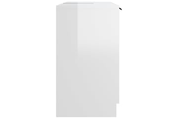 beBasic Baderomsskap høyglans hvit 64,5x33,5x59 cm konstruert tre - Hvit - Hus & oppussing - Kjøkken & bad - Baderom - Baderomsmøbler & baderomsinnredning - Baderomsskap