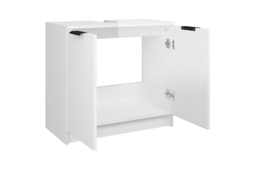 beBasic Baderomsskap høyglans hvit 64,5x33,5x59 cm konstruert tre - Hvit - Hus & oppussing - Kjøkken & bad - Baderom - Baderomsmøbler & baderomsinnredning - Baderomsskap