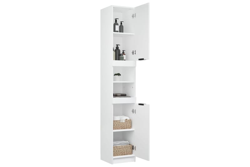 beBasic Baderomsskap hvit 32x34x188,5 cm konstruert tre - Hvit - Hus & oppussing - Kjøkken & bad - Baderom - Baderomsmøbler & baderomsinnredning - Veggskap & høyskap