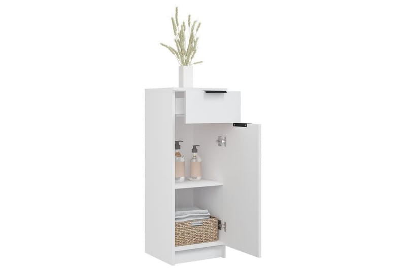 beBasic Baderomsskap hvit 32x34x90 cm konstruert tre - Hvit - Hus & oppussing - Kjøkken & bad - Baderom - Baderomsmøbler & baderomsinnredning - Baderomsskap