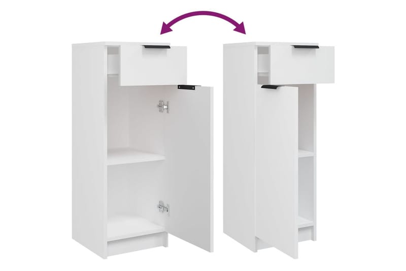 beBasic Baderomsskap hvit 32x34x90 cm konstruert tre - Hvit - Hus & oppussing - Kjøkken & bad - Baderom - Baderomsmøbler & baderomsinnredning - Baderomsskap