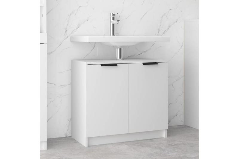 beBasic Baderomsskap hvit 64,5x33,5x59 cm konstruert tre - Hvit - Hus & oppussing - Kjøkken & bad - Baderom - Baderomsmøbler & baderomsinnredning - Baderomsskap