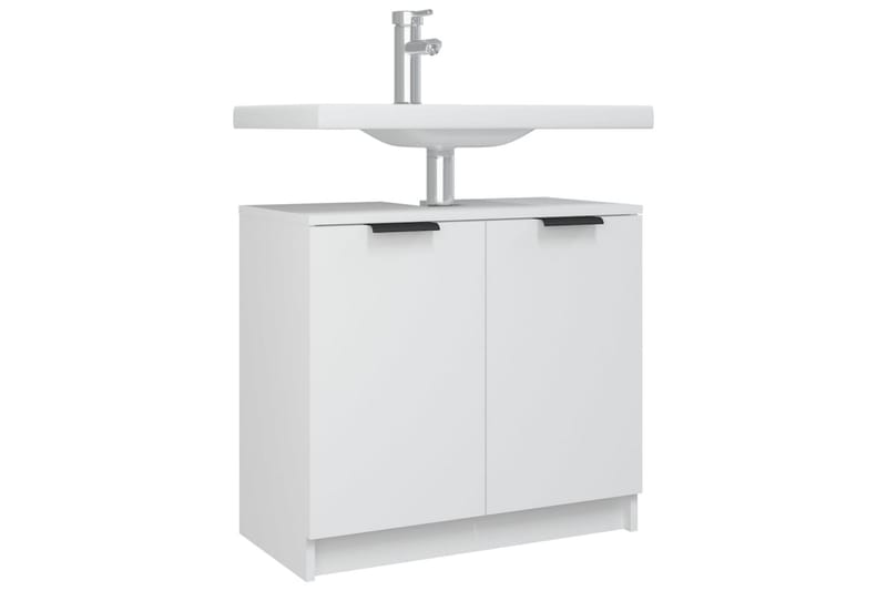 beBasic Baderomsskap hvit 64,5x33,5x59 cm konstruert tre - Hvit - Hus & oppussing - Kjøkken & bad - Baderom - Baderomsmøbler & baderomsinnredning - Baderomsskap