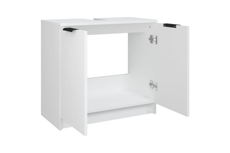 beBasic Baderomsskap hvit 64,5x33,5x59 cm konstruert tre - Hvit - Hus & oppussing - Kjøkken & bad - Baderom - Baderomsmøbler & baderomsinnredning - Baderomsskap
