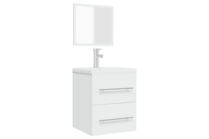 beBasic Baderomsskap med speil hvit 41x38,5x48 cm - Hvit - Hus & oppussing - Kjøkken & bad - Baderom - Baderomsmøbler & baderomsinnredning - Baderomsskap