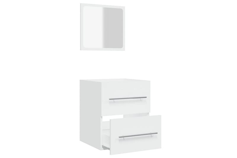 beBasic Baderomsskap med speil hvit 41x38,5x48 cm - Hvit - Hus & oppussing - Kjøkken & bad - Baderom - Baderomsmøbler & baderomsinnredning - Baderomsskap