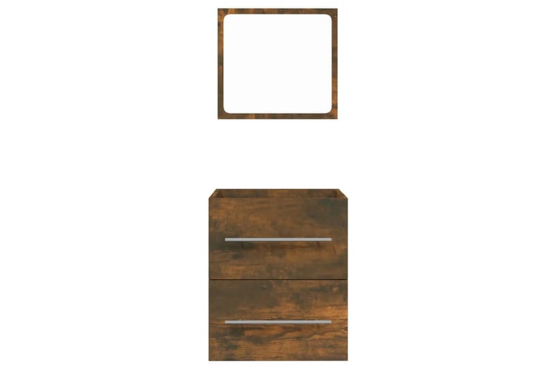 beBasic Baderomsskap med speil røkt eik 41x38,5x48 cm - Brun - Hus & oppussing - Kjøkken & bad - Baderom - Baderomsmøbler & baderomsinnredning - Baderomsskap