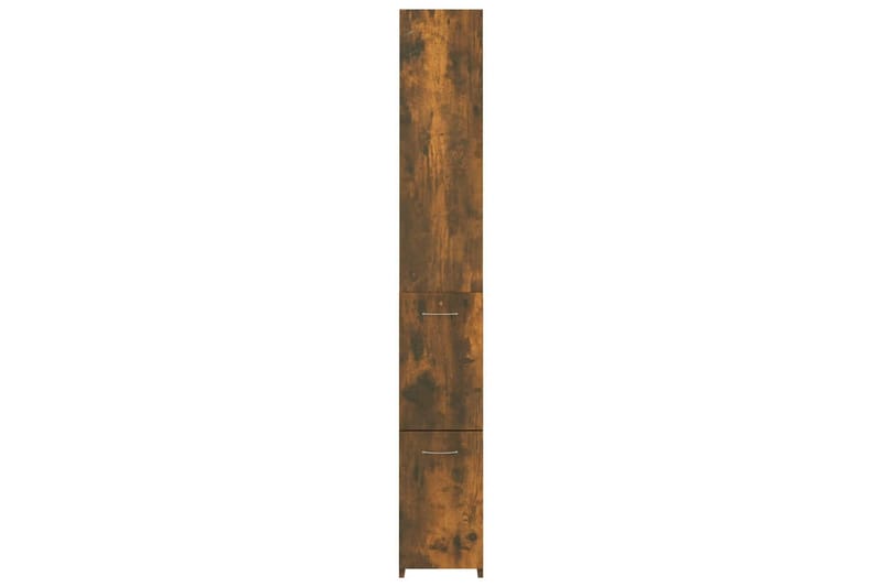 beBasic Baderomsskap røkt eik 25x25x170 cm konstruert tre - Brun - Hus & oppussing - Kjøkken & bad - Baderom - Baderomsmøbler & baderomsinnredning - Veggskap & høyskap
