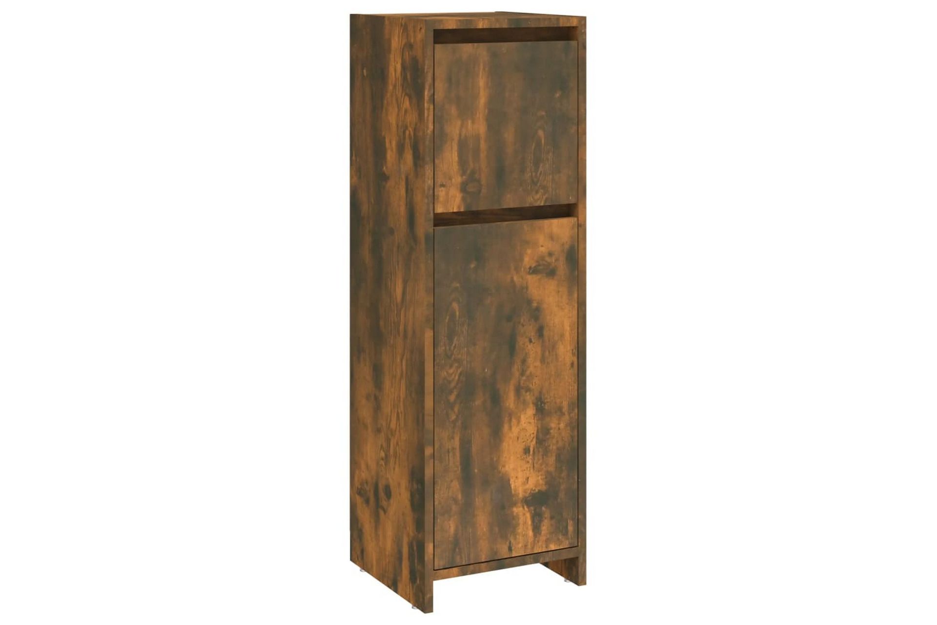 beBasic Baderomsskap røkt eik 30x30x95 cm konstruert tre - Brun - Hus & oppussing - Kjøkken & bad - Baderom - Baderomsmøbler & baderomsinnredning - Baderomsskap