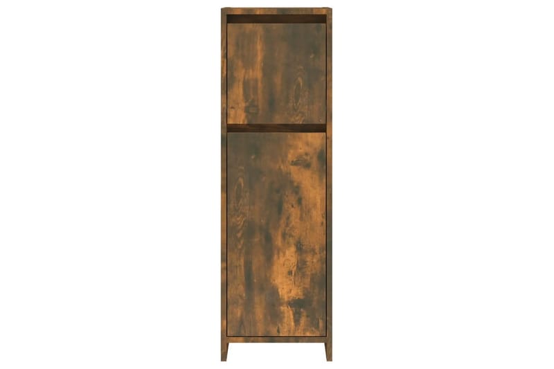 beBasic Baderomsskap røkt eik 30x30x95 cm konstruert tre - Brun - Hus & oppussing - Kjøkken & bad - Baderom - Baderomsmøbler & baderomsinnredning - Baderomsskap