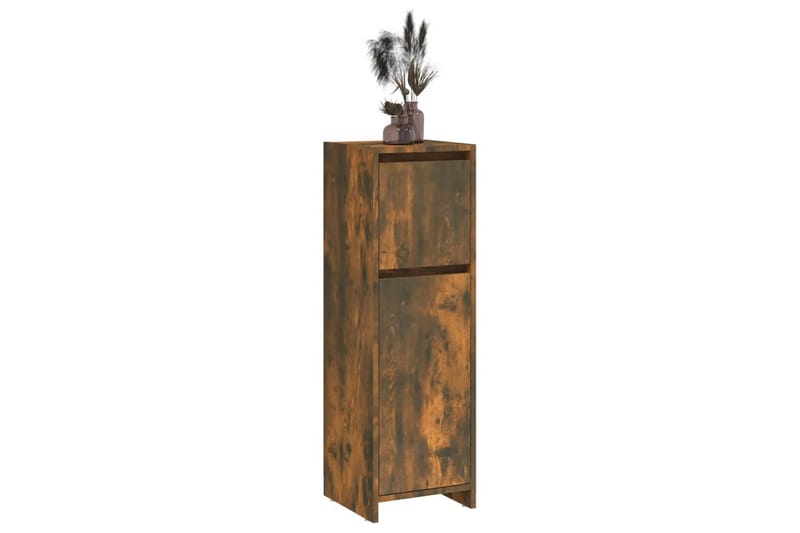 beBasic Baderomsskap røkt eik 30x30x95 cm konstruert tre - Brun - Hus & oppussing - Kjøkken & bad - Baderom - Baderomsmøbler & baderomsinnredning - Baderomsskap