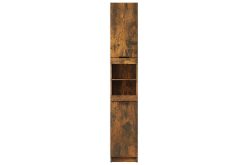 beBasic Baderomsskap røkt eik 32x34x188,5 cm konstruert tre - Brun - Hus & oppussing - Kjøkken & bad - Baderom - Baderomsmøbler & baderomsinnredning - Veggskap & høyskap