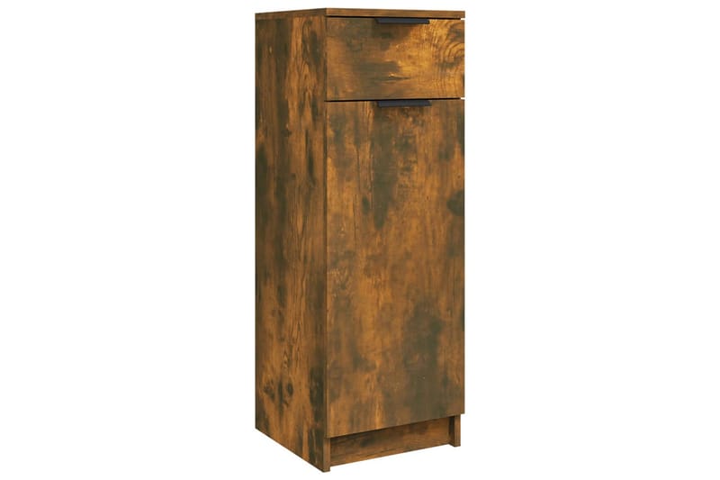 beBasic Baderomsskap røkt eik 32x34x90 cm konstruert tre - Brun - Hus & oppussing - Kjøkken & bad - Baderom - Baderomsmøbler & baderomsinnredning - Baderomsskap