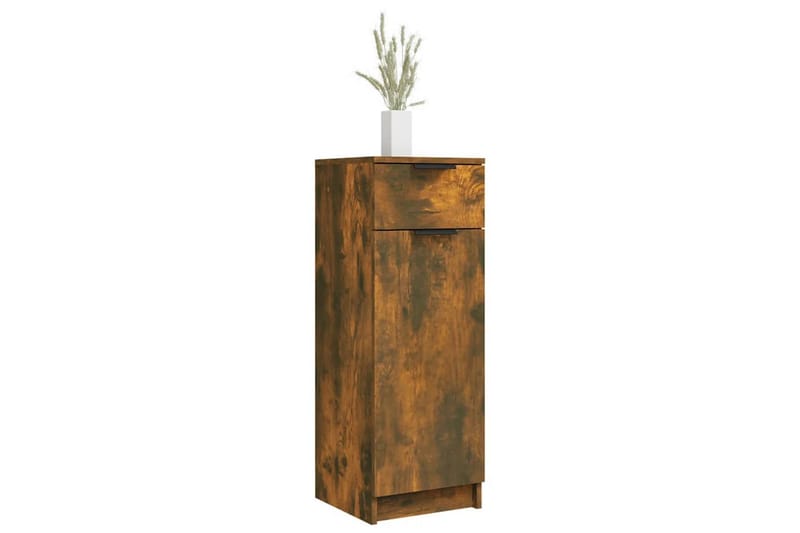 beBasic Baderomsskap røkt eik 32x34x90 cm konstruert tre - Brun - Hus & oppussing - Kjøkken & bad - Baderom - Baderomsmøbler & baderomsinnredning - Baderomsskap