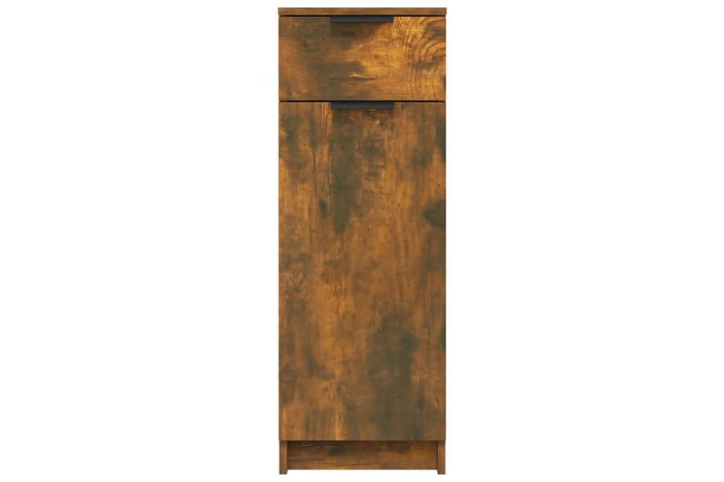 beBasic Baderomsskap røkt eik 32x34x90 cm konstruert tre - Brun - Hus & oppussing - Kjøkken & bad - Baderom - Baderomsmøbler & baderomsinnredning - Baderomsskap
