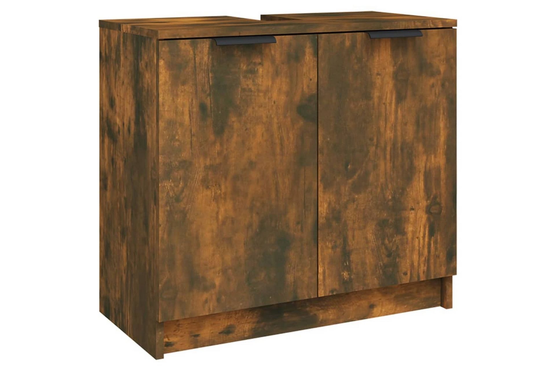 beBasic Baderomsskap røkt eik 64,5x33,5x59 cm konstruert tre - Brun - Hus & oppussing - Kjøkken & bad - Baderom - Baderomsmøbler & baderomsinnredning - Baderomsskap