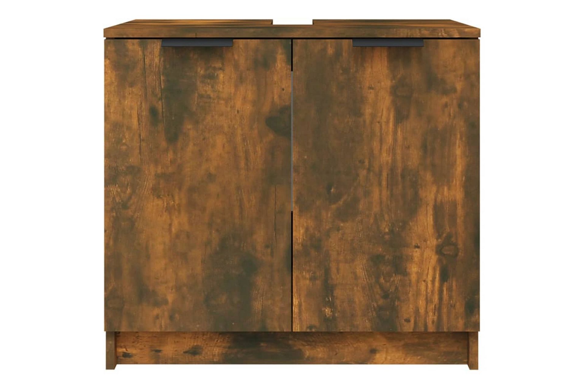 beBasic Baderomsskap røkt eik 64,5x33,5x59 cm konstruert tre - Brun - Hus & oppussing - Kjøkken & bad - Baderom - Baderomsmøbler & baderomsinnredning - Baderomsskap