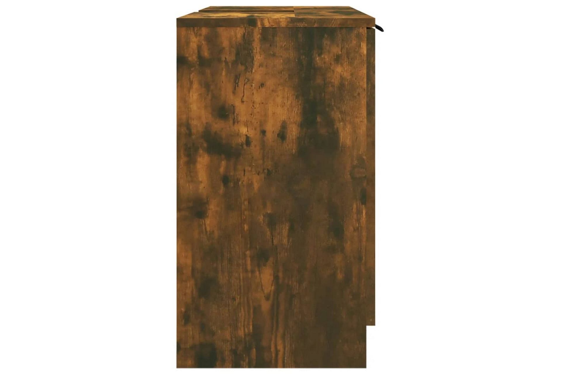 beBasic Baderomsskap røkt eik 64,5x33,5x59 cm konstruert tre - Brun - Hus & oppussing - Kjøkken & bad - Baderom - Baderomsmøbler & baderomsinnredning - Baderomsskap