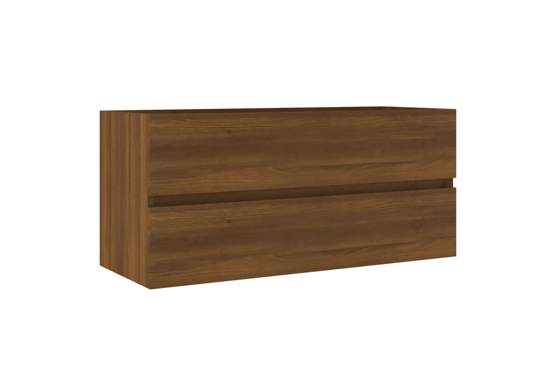 beBasic Servantskap brun eik 100x38,5x45 cm konstruert tre - Brun - Hus & oppussing - Kjøkken & bad - Baderom - Baderomsmøbler & baderomsinnredning - Servantskap & kommode