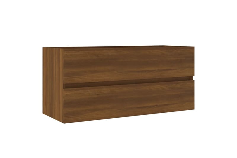 beBasic Servantskap brun eik 100x38,5x45 cm konstruert tre - Brun - Hus & oppussing - Kjøkken & bad - Baderom - Baderomsmøbler & baderomsinnredning - Servantskap & kommode