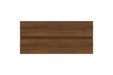 beBasic Servantskap brun eik 100x38,5x45 cm konstruert tre - Brun - Hus & oppussing - Kjøkken & bad - Baderom - Baderomsmøbler & baderomsinnredning - Servantskap & kommode