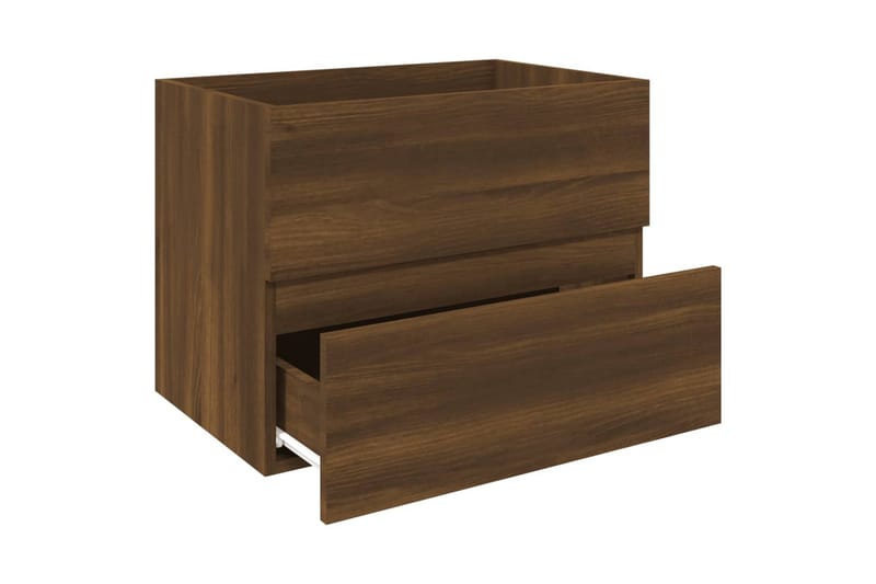 beBasic Servantskap brun eik 60x38,5x45 cm konstruert tre - Brun - Hus & oppussing - Kjøkken & bad - Baderom - Baderomsmøbler & baderomsinnredning - Servantskap & kommode