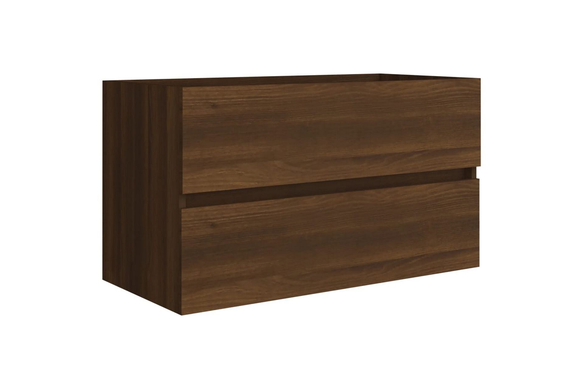 beBasic Servantskap brun eik 80x38,5x45 cm konstruert tre - Brun - Hus & oppussing - Kjøkken & bad - Baderom - Baderomsmøbler & baderomsinnredning - Servantskap & kommode