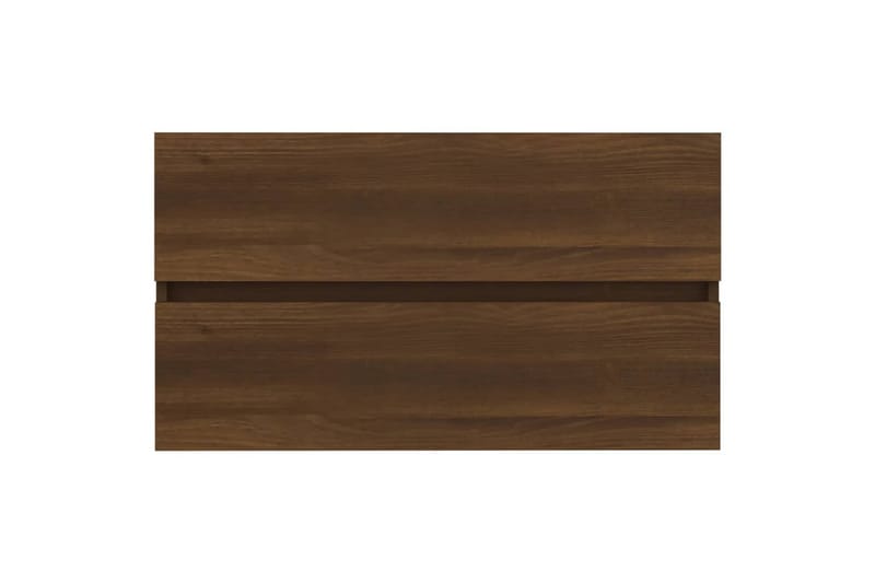 beBasic Servantskap brun eik 80x38,5x45 cm konstruert tre - Brun - Hus & oppussing - Kjøkken & bad - Baderom - Baderomsmøbler & baderomsinnredning - Servantskap & kommode