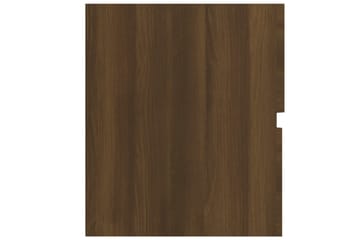 beBasic Servantskap brun eik 80x38,5x45 cm konstruert tre - Brun - Hus & oppussing - Kjøkken & bad - Baderom - Baderomsmøbler & baderomsinnredning - Servantskap & kommode