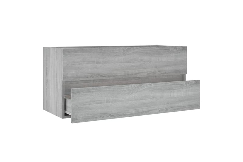 beBasic Servantskap grå sonoma 100x38,5x45 cm konstruert tre - GrÃ¥ - Hus & oppussing - Kjøkken & bad - Baderom - Baderomsmøbler & baderomsinnredning - Servantskap & kommode
