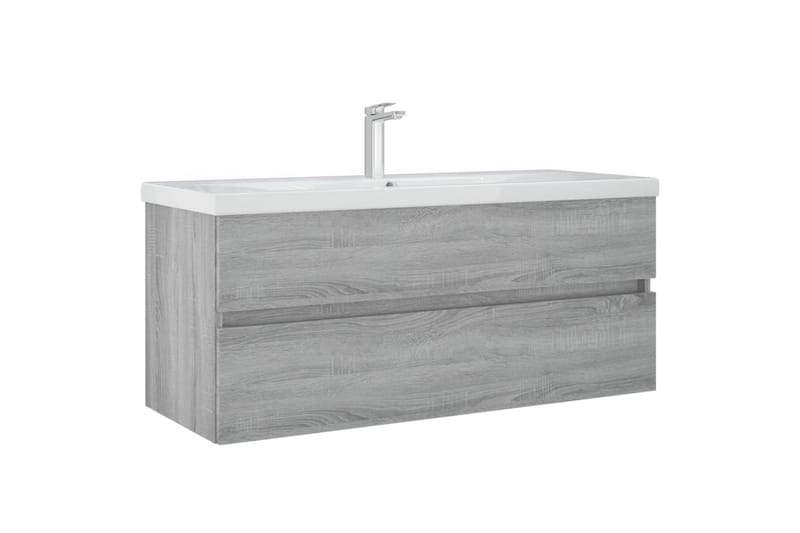 beBasic Servantskap grå sonoma 100x38,5x45 cm konstruert tre - GrÃ¥ - Hus & oppussing - Kjøkken & bad - Baderom - Baderomsmøbler & baderomsinnredning - Servantskap & kommode
