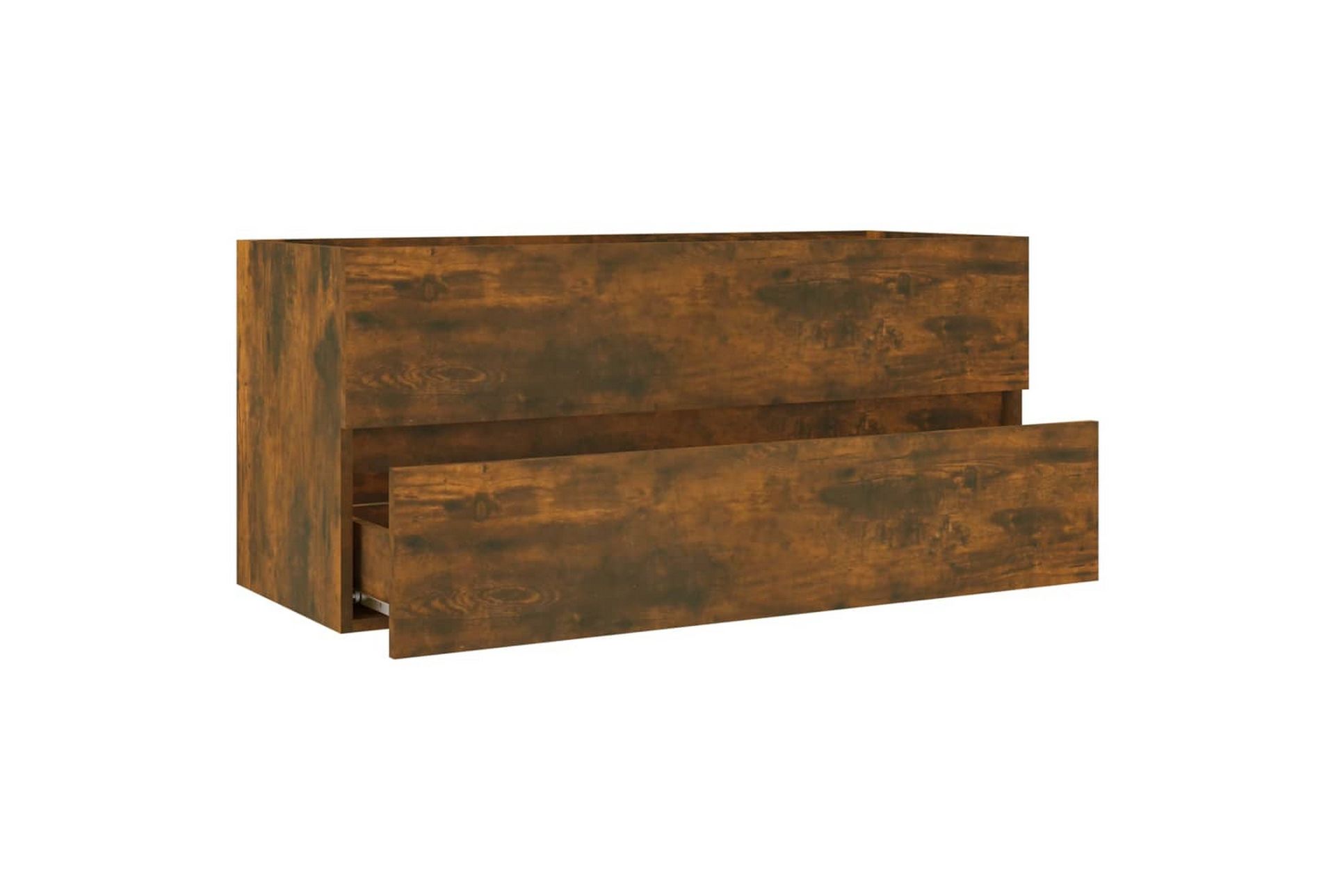 beBasic Servantskap røkt eik 100x38,5x45 cm konstruert tre - Brun - Hus & oppussing - Kjøkken & bad - Baderom - Baderomsmøbler & baderomsinnredning - Servantskap & kommode