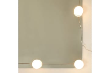 beBasic Sminkebord med LED sonoma eik 60x40x140 cm - Brun - Hus & oppussing - Kjøkken & bad - Baderom - Baderomsmøbler & baderomsinnredning - Speilskap