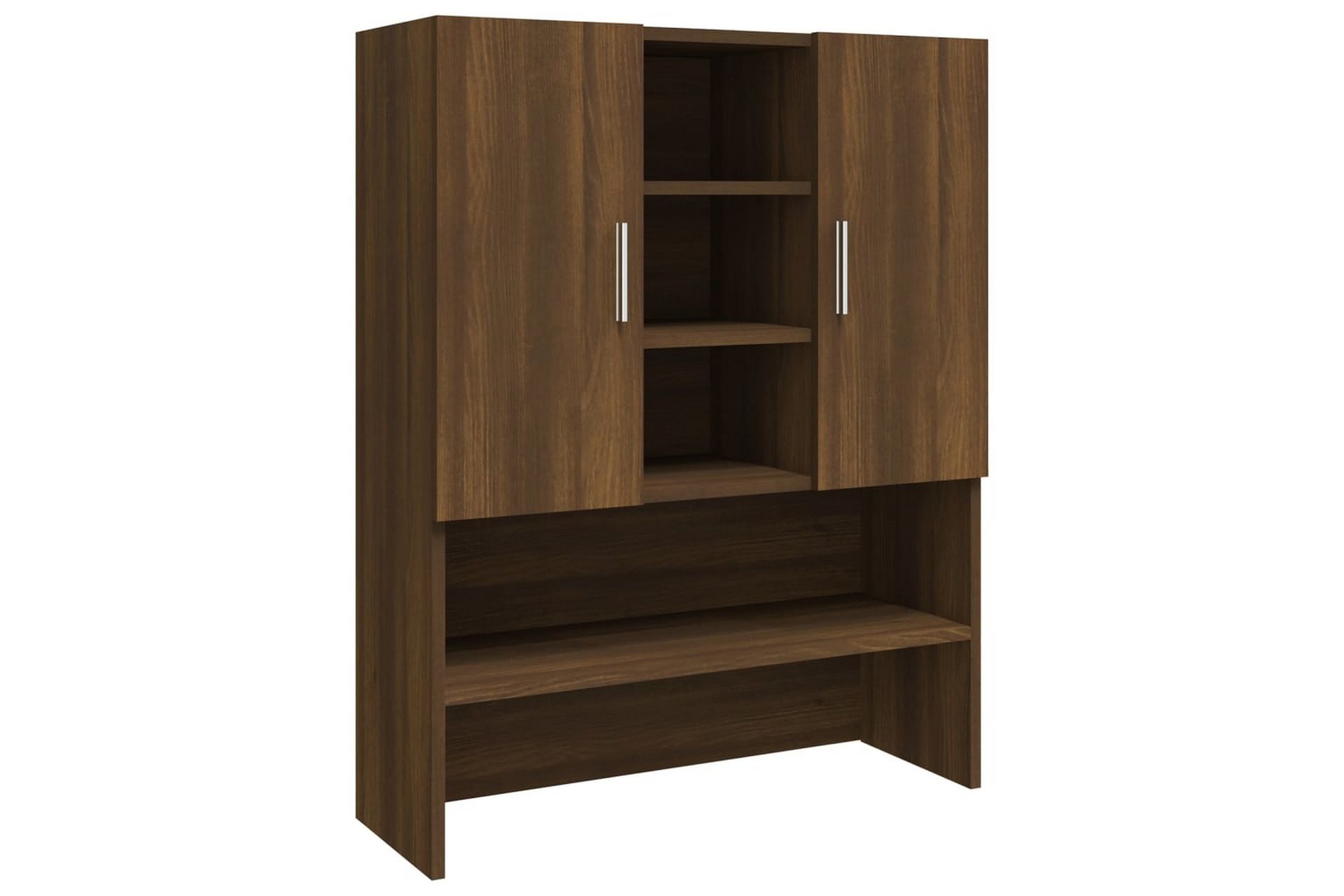 beBasic Vaskemaskinskap brun eik 70,5x25,5x90 cm - Hus & oppussing - Kjøkken & bad - Baderom - Baderomsmøbler & baderomsinnredning - Baderomsskap