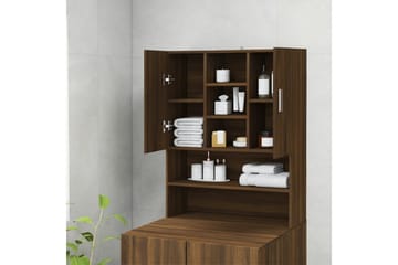 beBasic Vaskemaskinskap brun eik 70,5x25,5x90 cm - Hus & oppussing - Kjøkken & bad - Baderom - Baderomsmøbler & baderomsinnredning - Baderomsskap