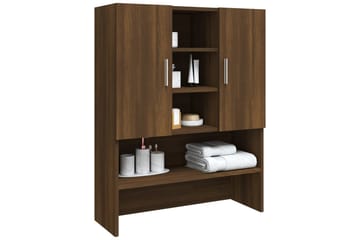 beBasic Vaskemaskinskap brun eik 70,5x25,5x90 cm - Hus & oppussing - Kjøkken & bad - Baderom - Baderomsmøbler & baderomsinnredning - Baderomsskap