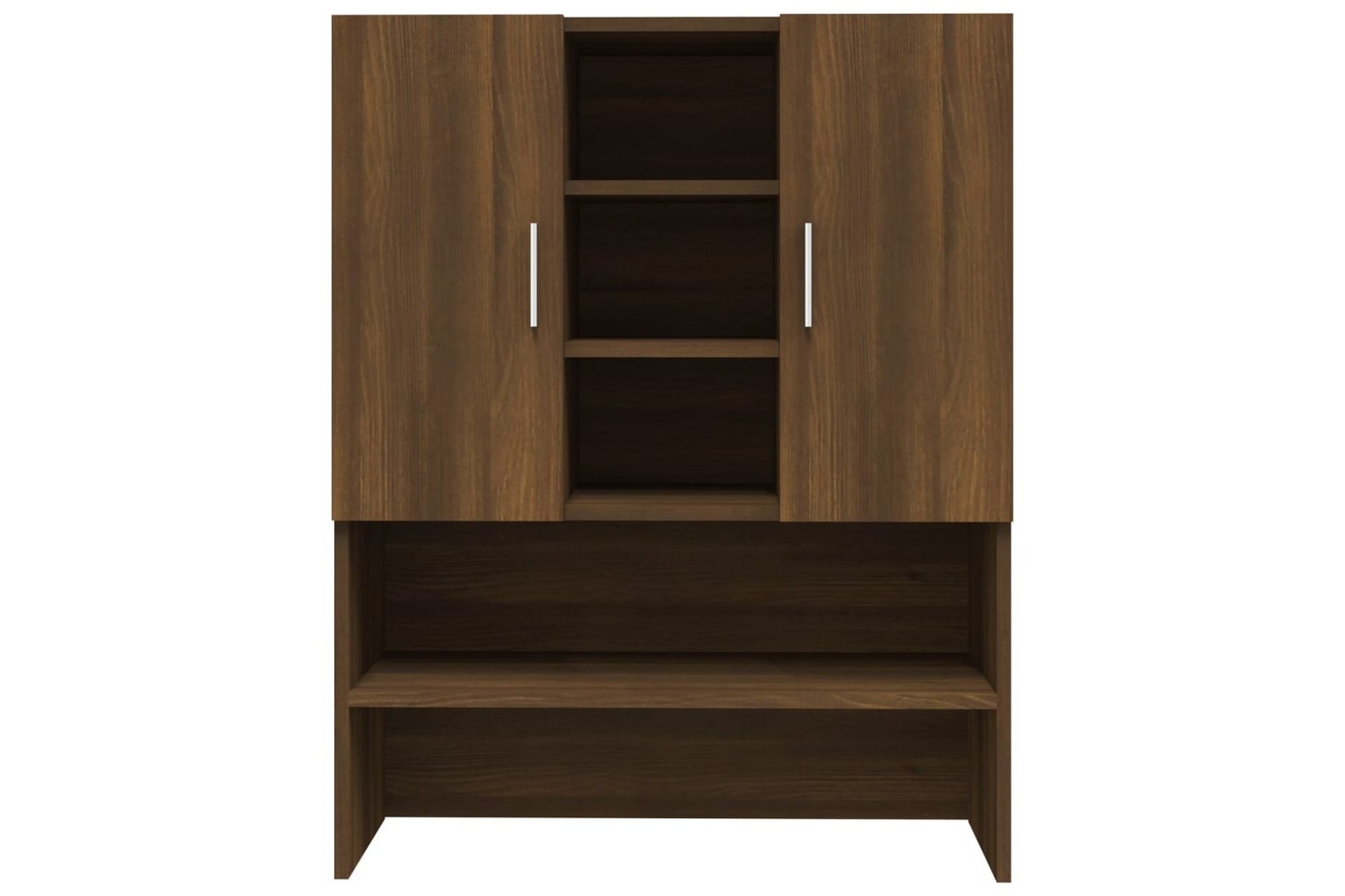 beBasic Vaskemaskinskap brun eik 70,5x25,5x90 cm - Hus & oppussing - Kjøkken & bad - Baderom - Baderomsmøbler & baderomsinnredning - Baderomsskap