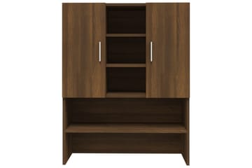 beBasic Vaskemaskinskap brun eik 70,5x25,5x90 cm - Hus & oppussing - Kjøkken & bad - Baderom - Baderomsmøbler & baderomsinnredning - Baderomsskap