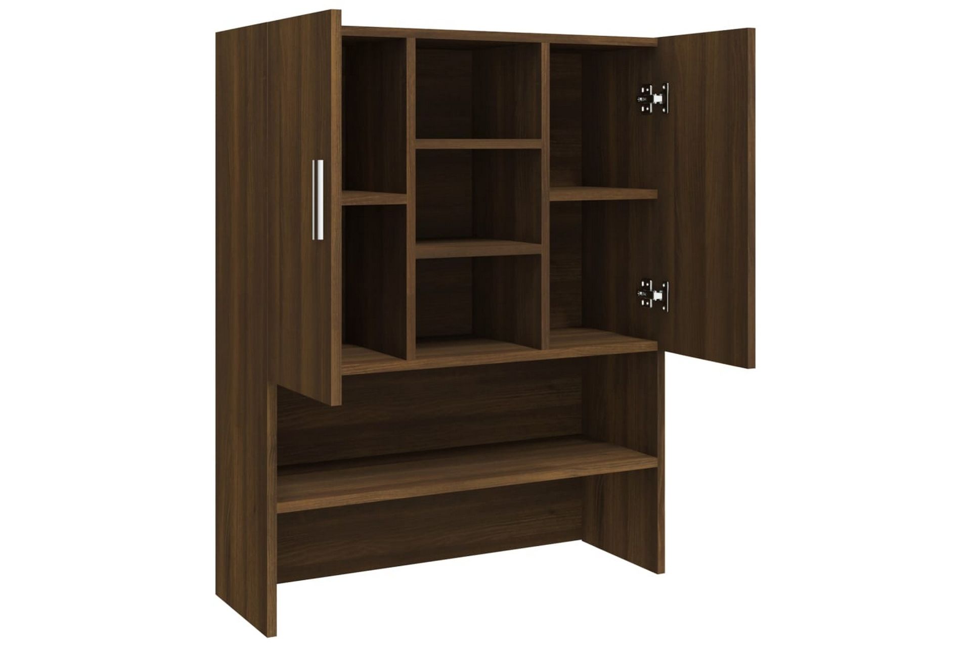 beBasic Vaskemaskinskap brun eik 70,5x25,5x90 cm - Hus & oppussing - Kjøkken & bad - Baderom - Baderomsmøbler & baderomsinnredning - Baderomsskap