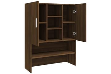 beBasic Vaskemaskinskap brun eik 70,5x25,5x90 cm - Hus & oppussing - Kjøkken & bad - Baderom - Baderomsmøbler & baderomsinnredning - Baderomsskap