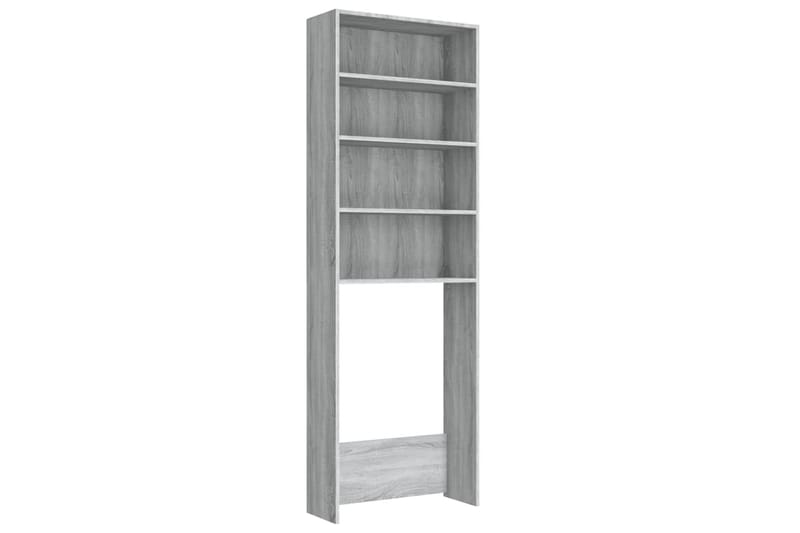 beBasic Vaskemaskinskap grå sonoma 64x24x190 cm - Hus & oppussing - Kjøkken & bad - Baderom - Baderomsmøbler & baderomsinnredning - Baderomsskap