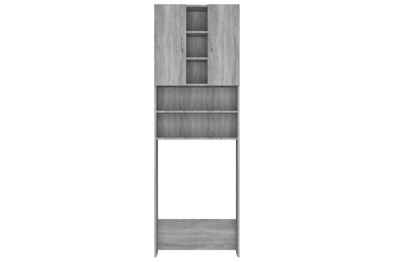 beBasic Vaskemaskinskap grå sonoma 64x25,5x190 cm - Hus & oppussing - Kjøkken & bad - Baderom - Baderomsmøbler & baderomsinnredning - Baderomsskap