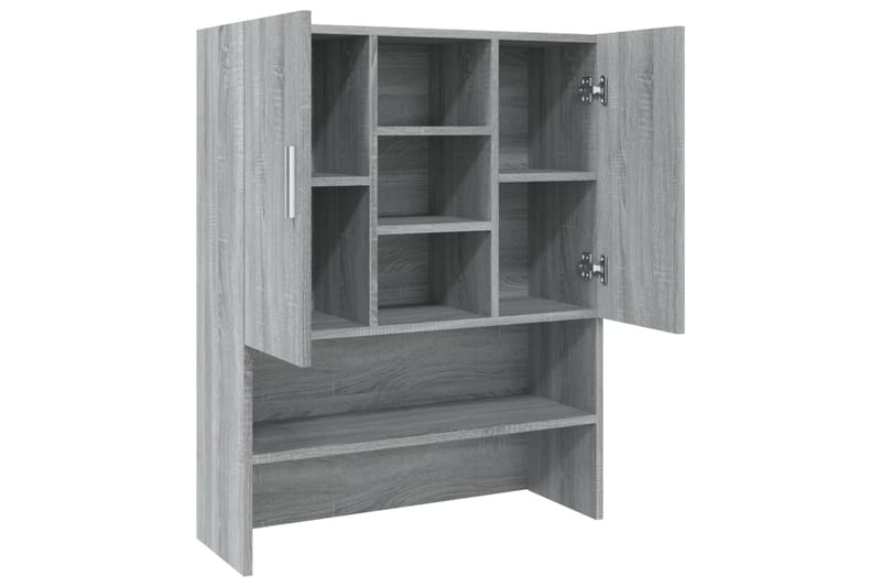 beBasic Vaskemaskinskap grå sonoma 70,5x25,5x90 cm - Hus & oppussing - Kjøkken & bad - Baderom - Baderomsmøbler & baderomsinnredning - Baderomsskap