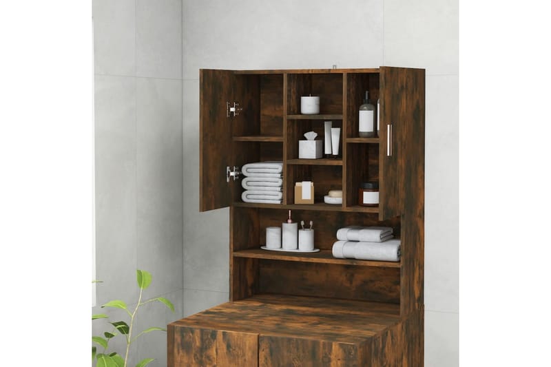 beBasic Vaskemaskinskap røkt eik 70,5x25,5x90 cm - Hus & oppussing - Kjøkken & bad - Baderom - Baderomsmøbler & baderomsinnredning - Baderomsskap