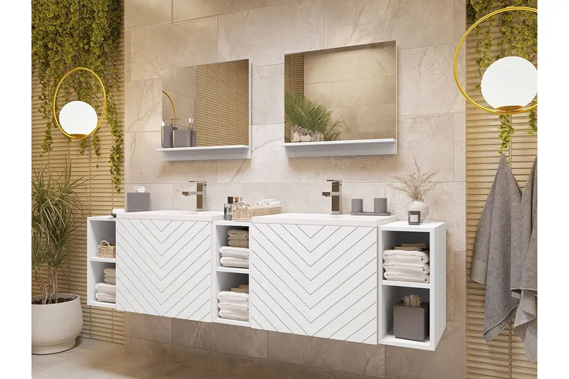 Bubup Møbelsett til Bad - Hus & oppussing - Kjøkken & bad - Baderom - Baderomsmøbler & baderomsinnredning - Komplette møbelpakker